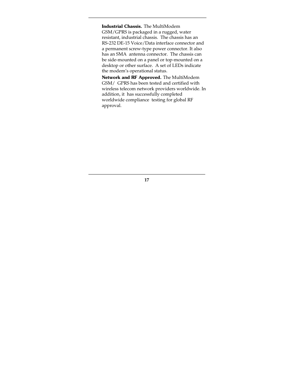 Multi-Tech Systems MTCBA-G-F2 User Manual | Page 17 / 61
