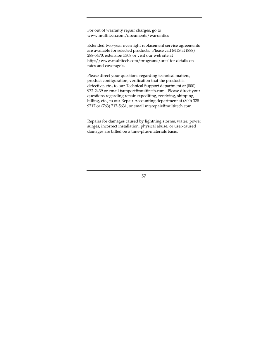 Multi-Tech Systems MTCBA-G-F2 User Manual | Page 57 / 61