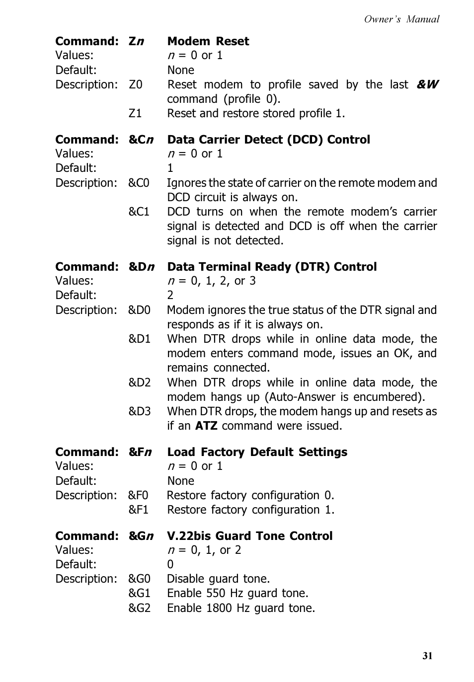 Multi-Tech Systems MT5600ZDX User Manual | Page 31 / 84