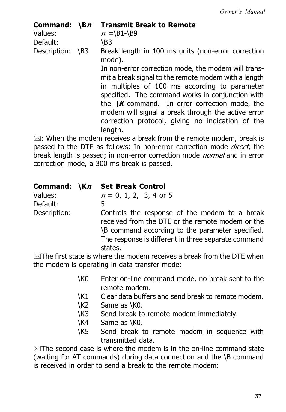 Multi-Tech Systems MT5600ZDX User Manual | Page 37 / 84