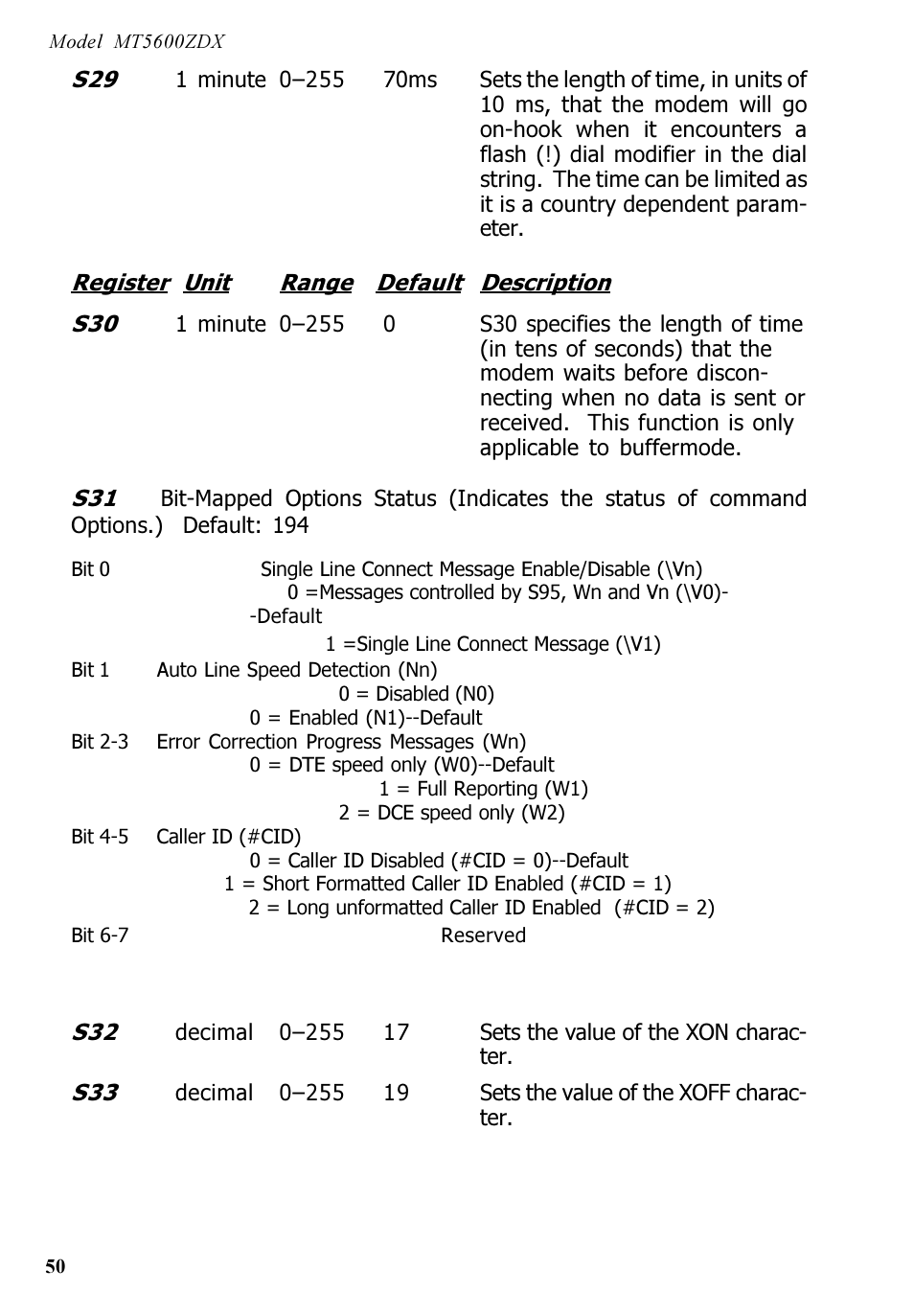 Multi-Tech Systems MT5600ZDX User Manual | Page 50 / 84