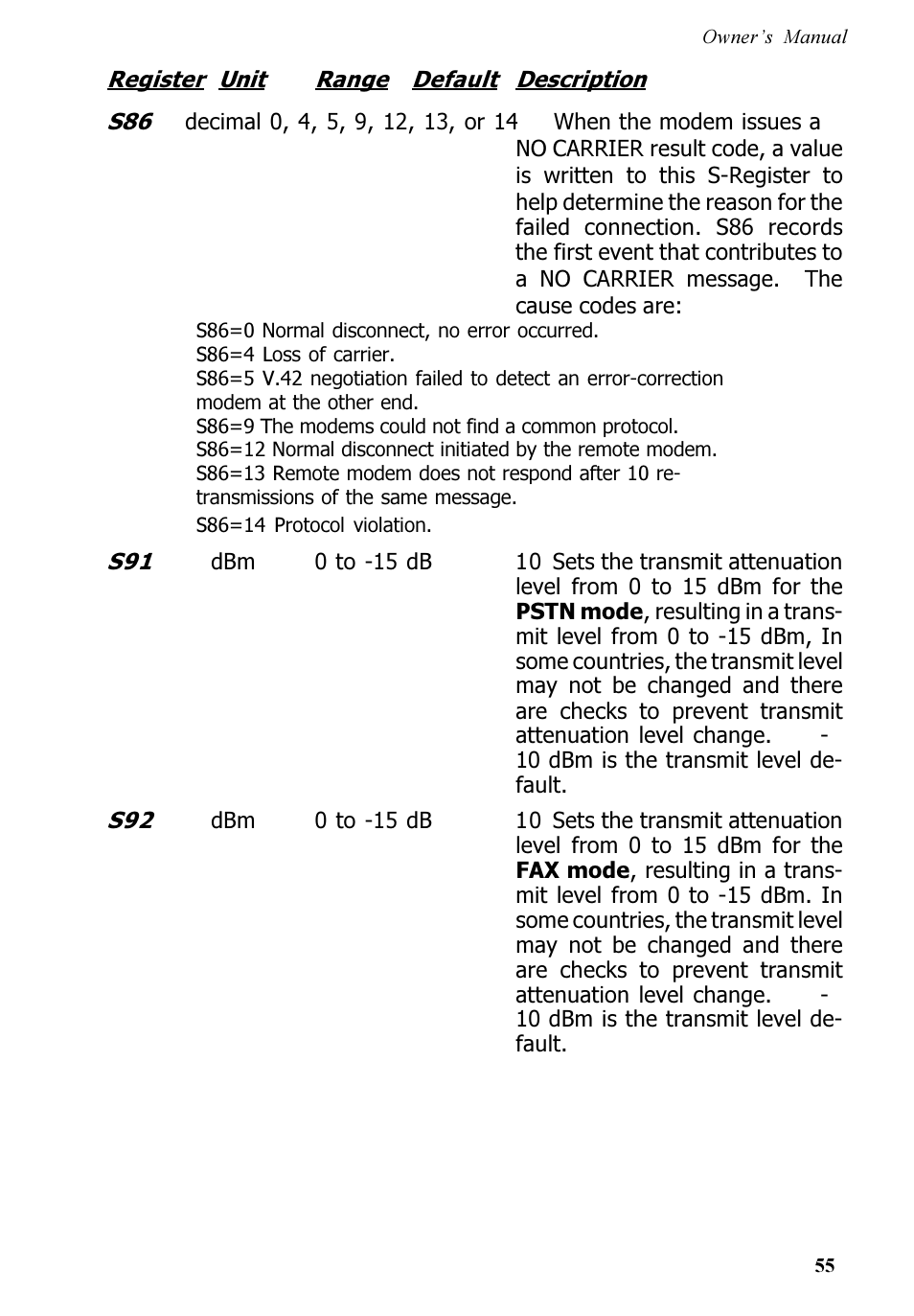 Multi-Tech Systems MT5600ZDX User Manual | Page 55 / 84
