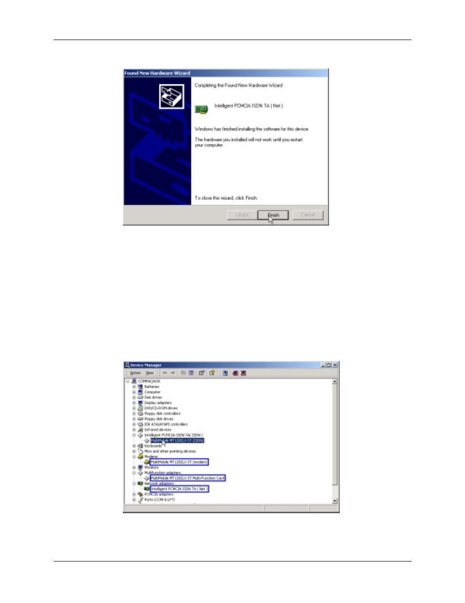 Verifying the windows 2000 installation | Multi-Tech Systems MT128ZLX-NT User Manual | Page 151 / 257