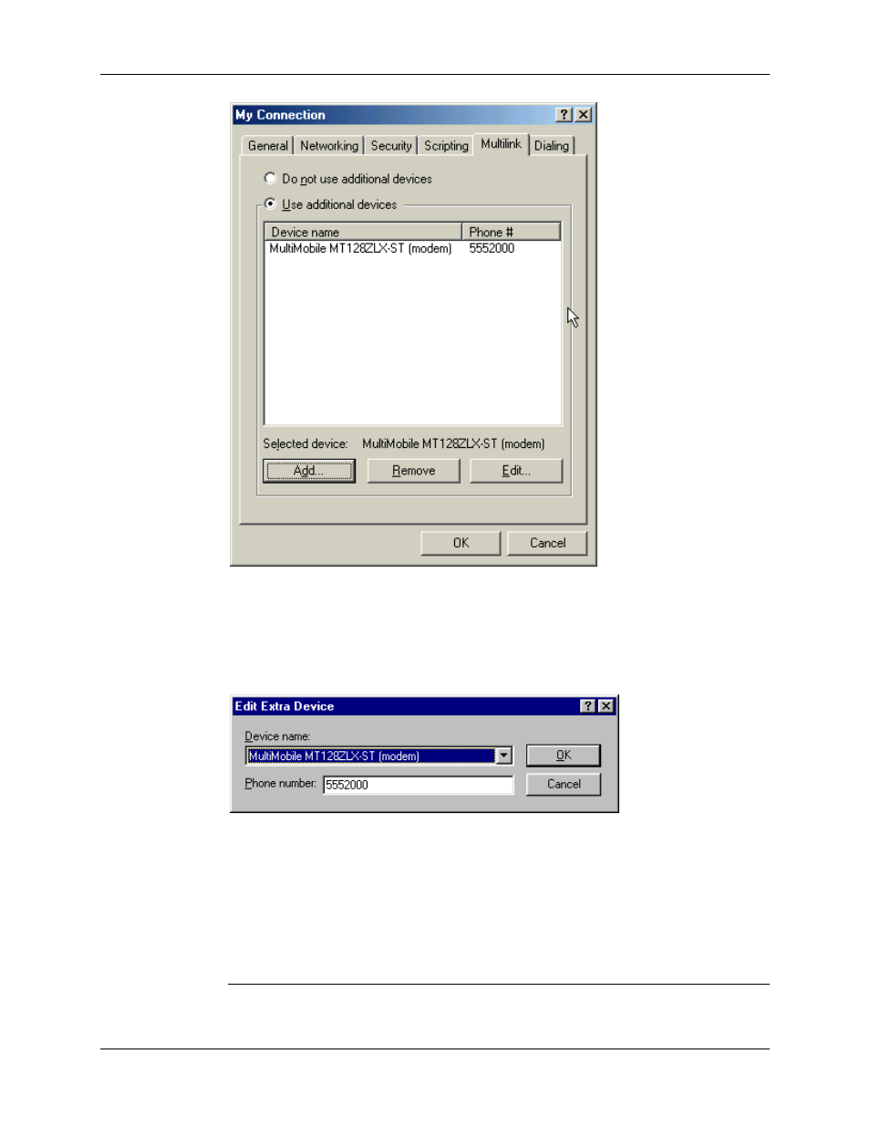 Windows me capi: single channel access example | Multi-Tech Systems MT128ZLX-NT User Manual | Page 219 / 257