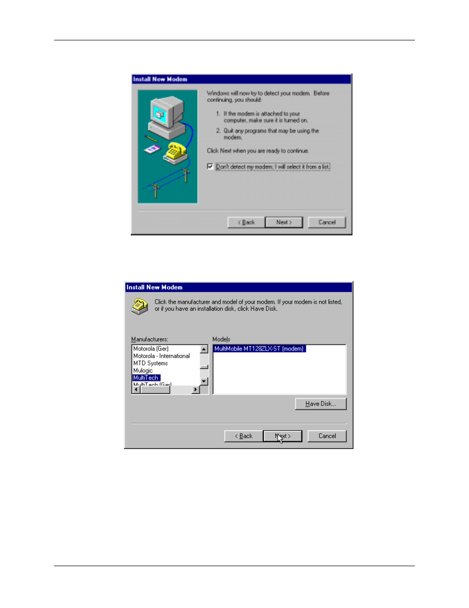 Multi-Tech Systems MT128ZLX-NT User Manual | Page 42 / 257