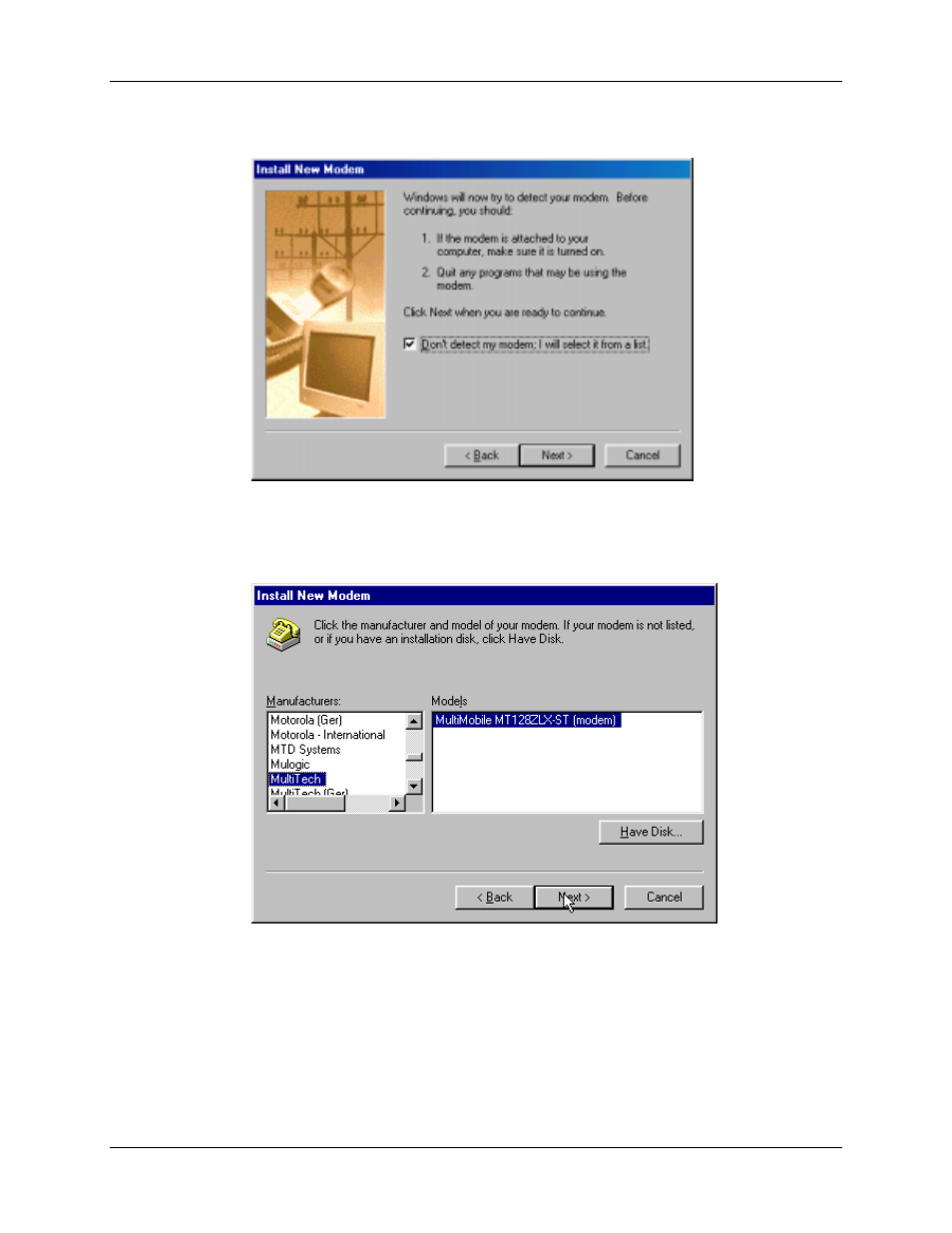 Multi-Tech Systems MT128ZLX-NT User Manual | Page 84 / 257