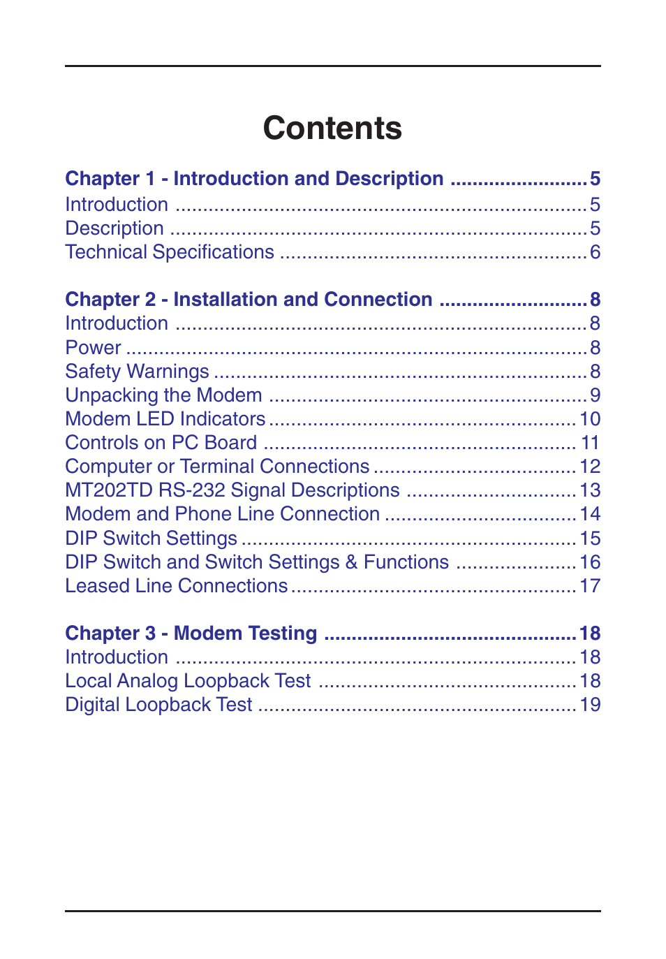 Multi-Tech Systems MT202TD 1200 User Manual | Page 3 / 28