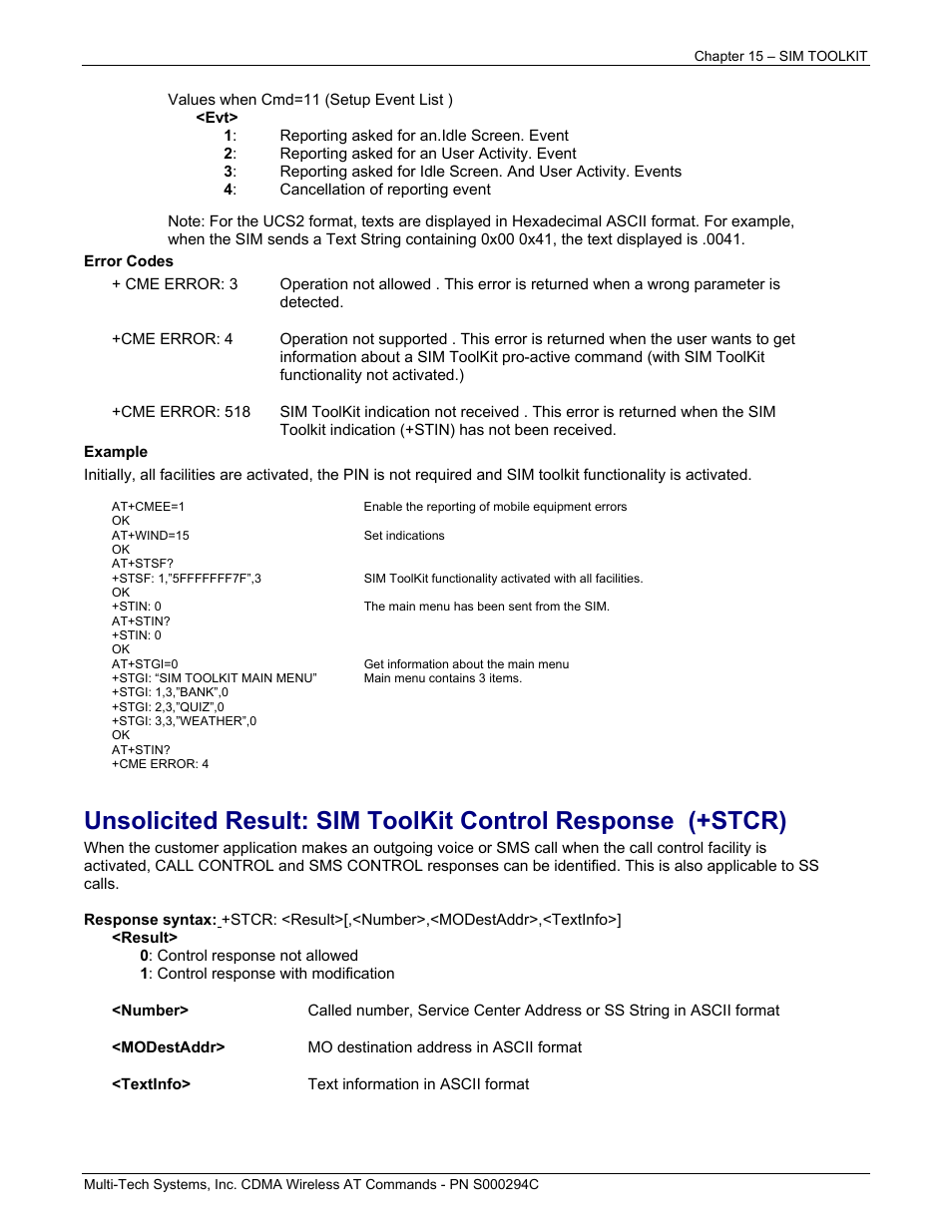 Multi-Tech Systems CDMA Wireless Modem User Manual | Page 120 / 195