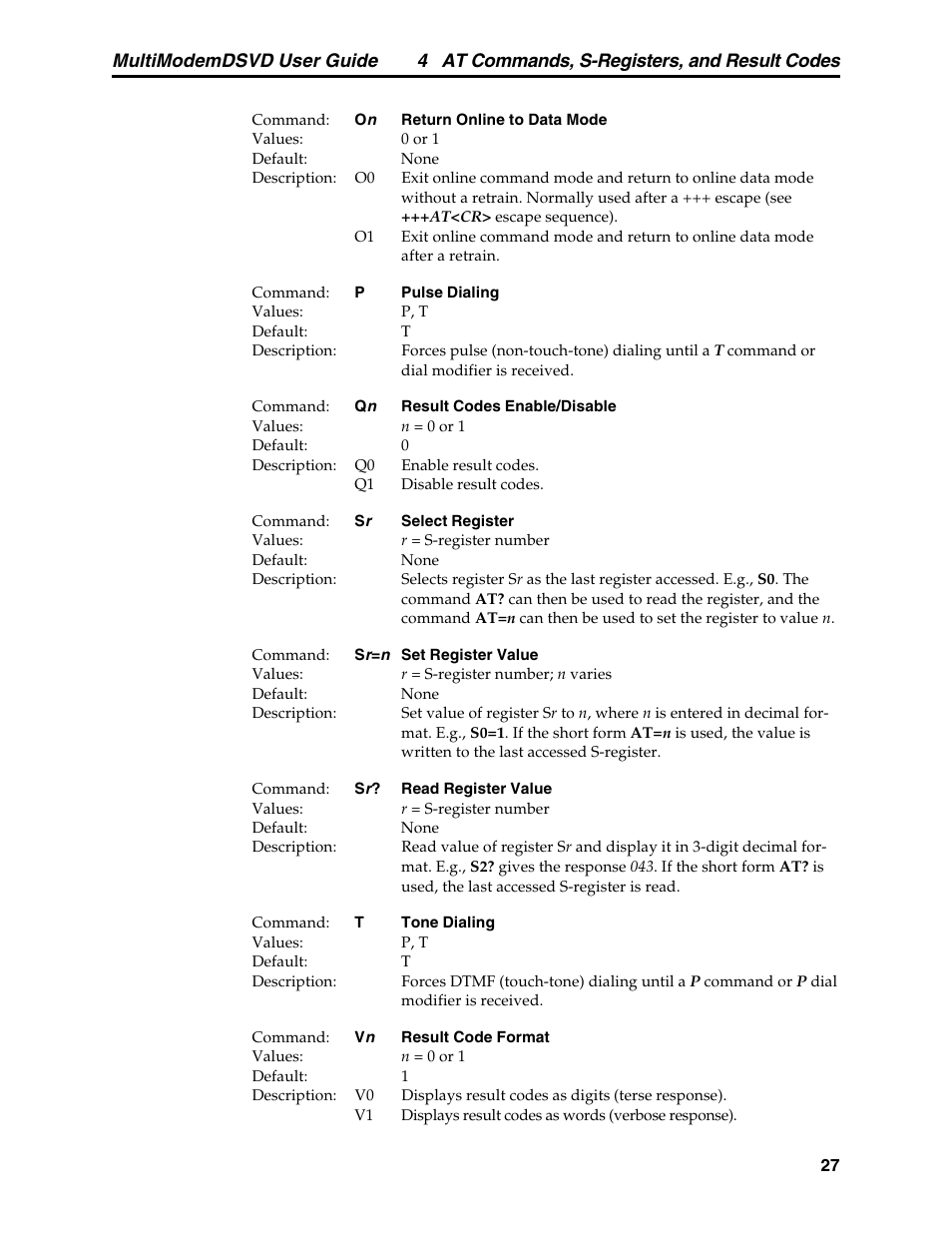 Multi-Tech Systems MT5600DSVD User Manual | Page 32 / 82
