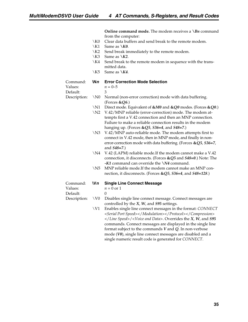 Multi-Tech Systems MT5600DSVD User Manual | Page 40 / 82