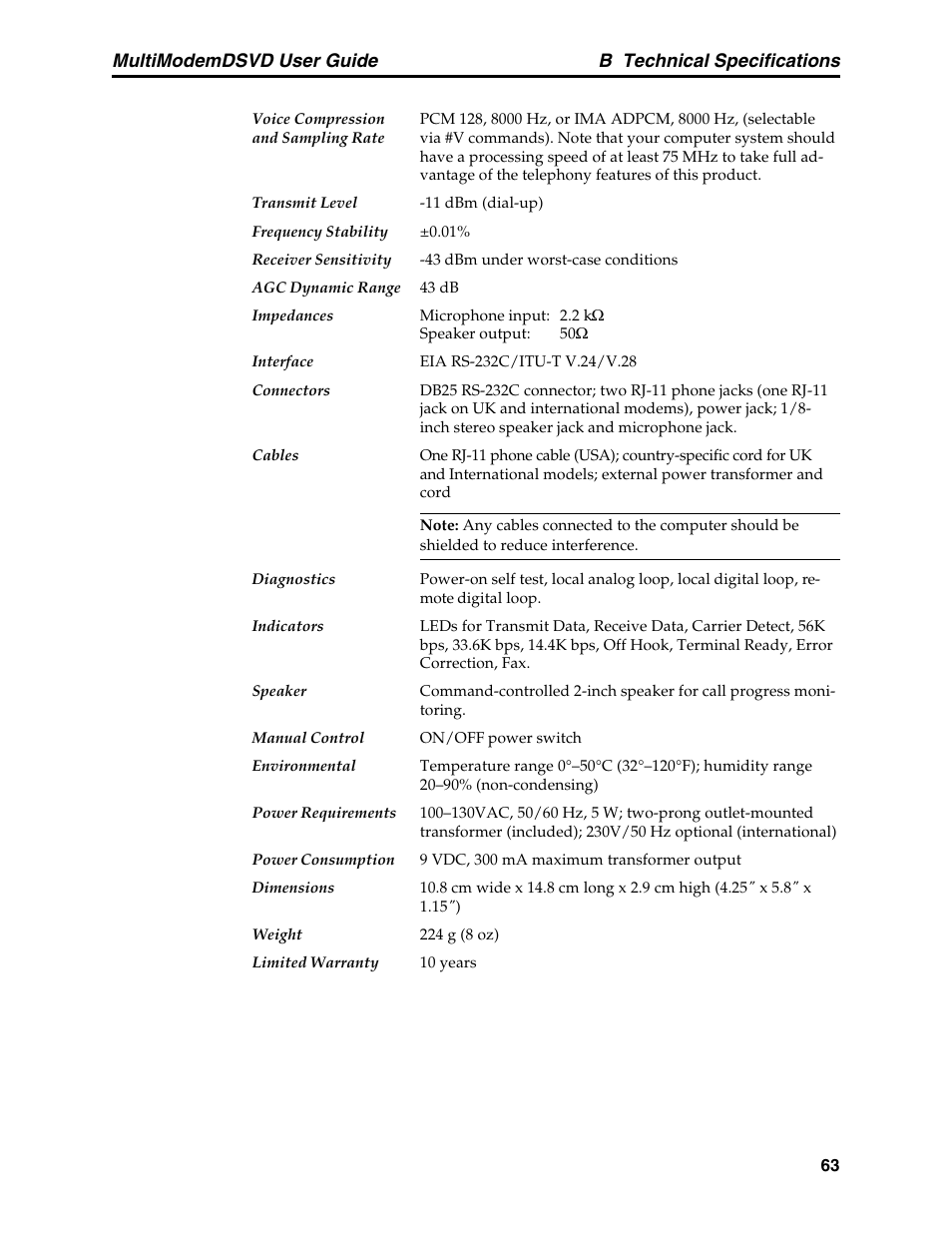 Multi-Tech Systems MT5600DSVD User Manual | Page 68 / 82