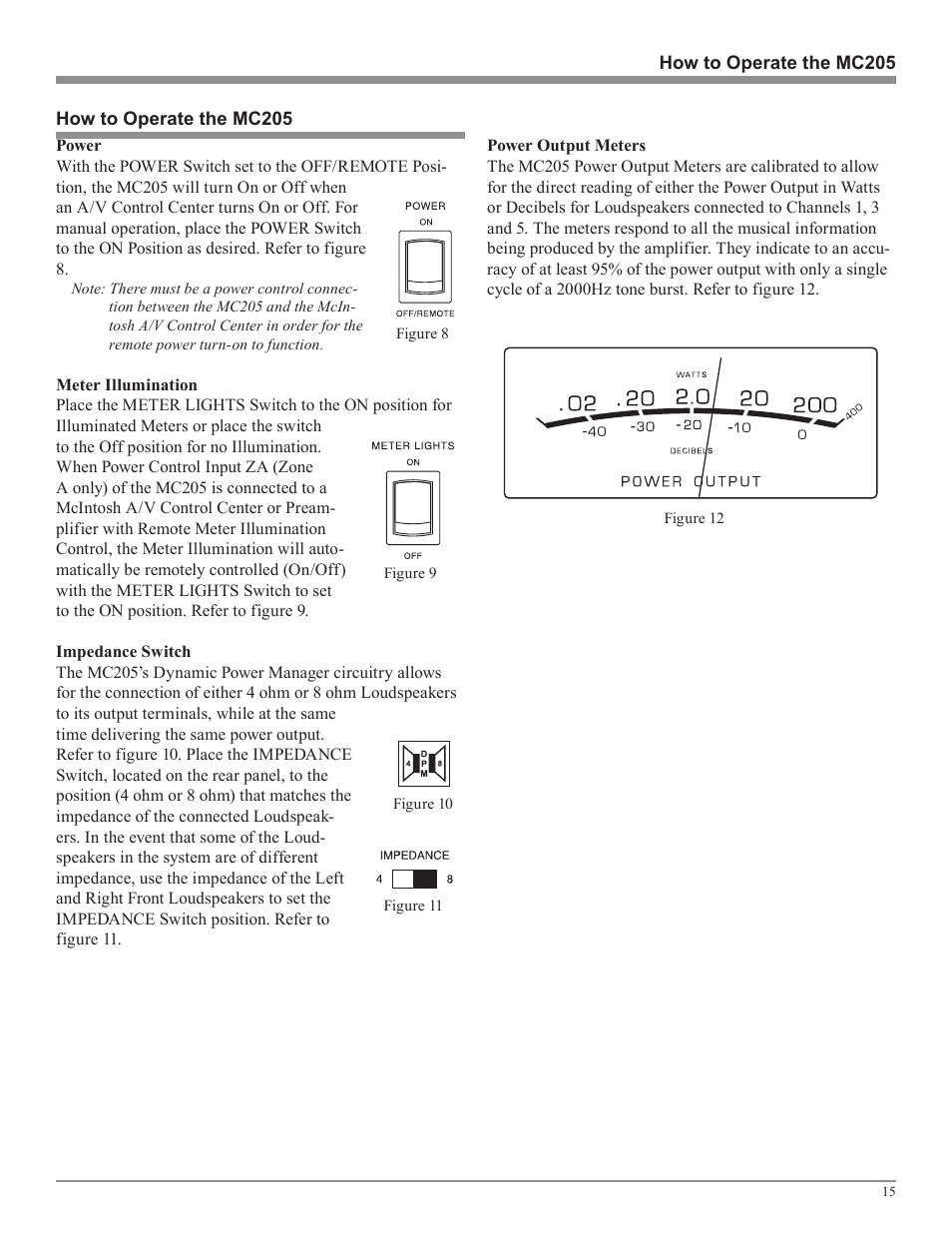 McIntosh MC205 User Manual | Page 15 / 20