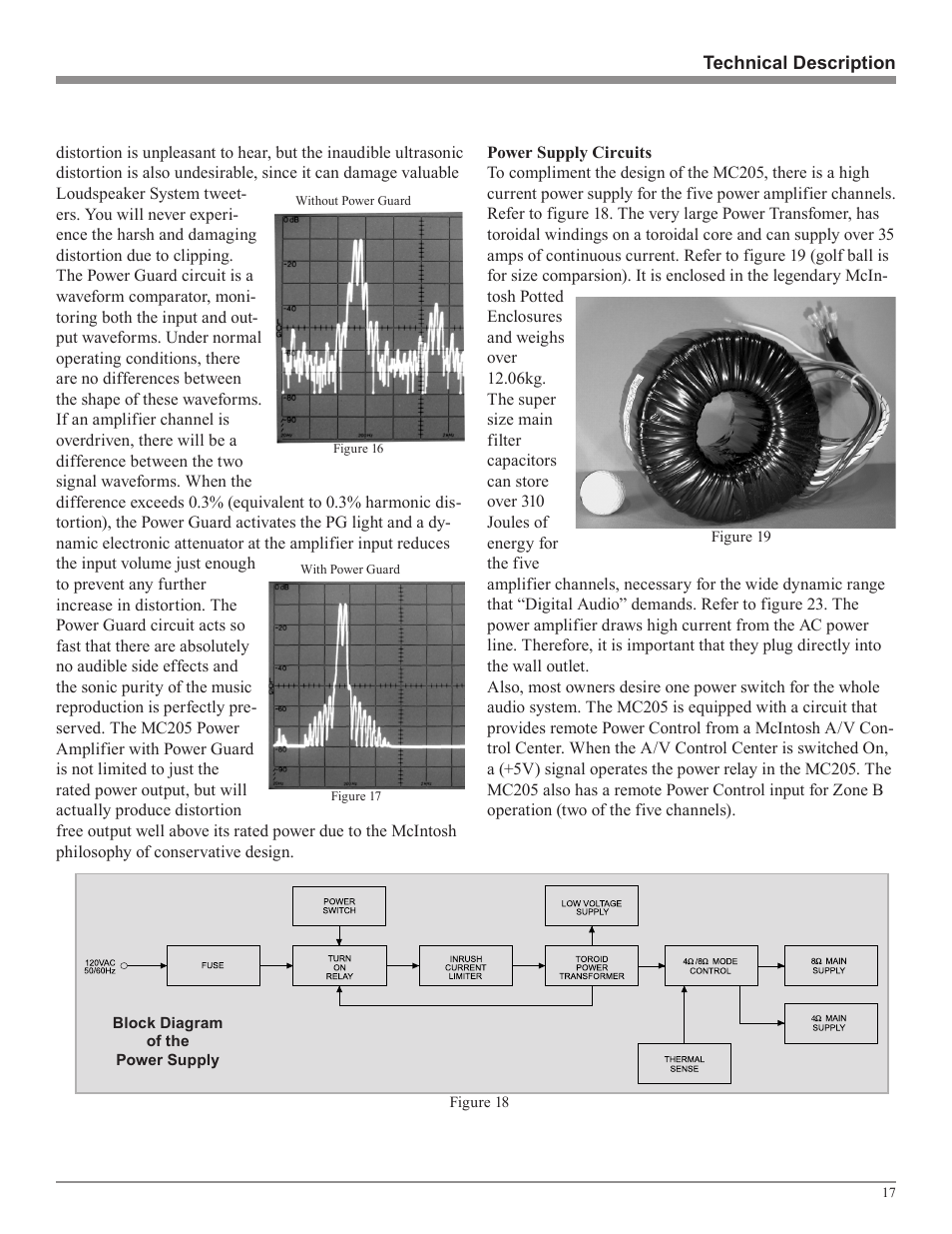 McIntosh MC205 User Manual | Page 17 / 20