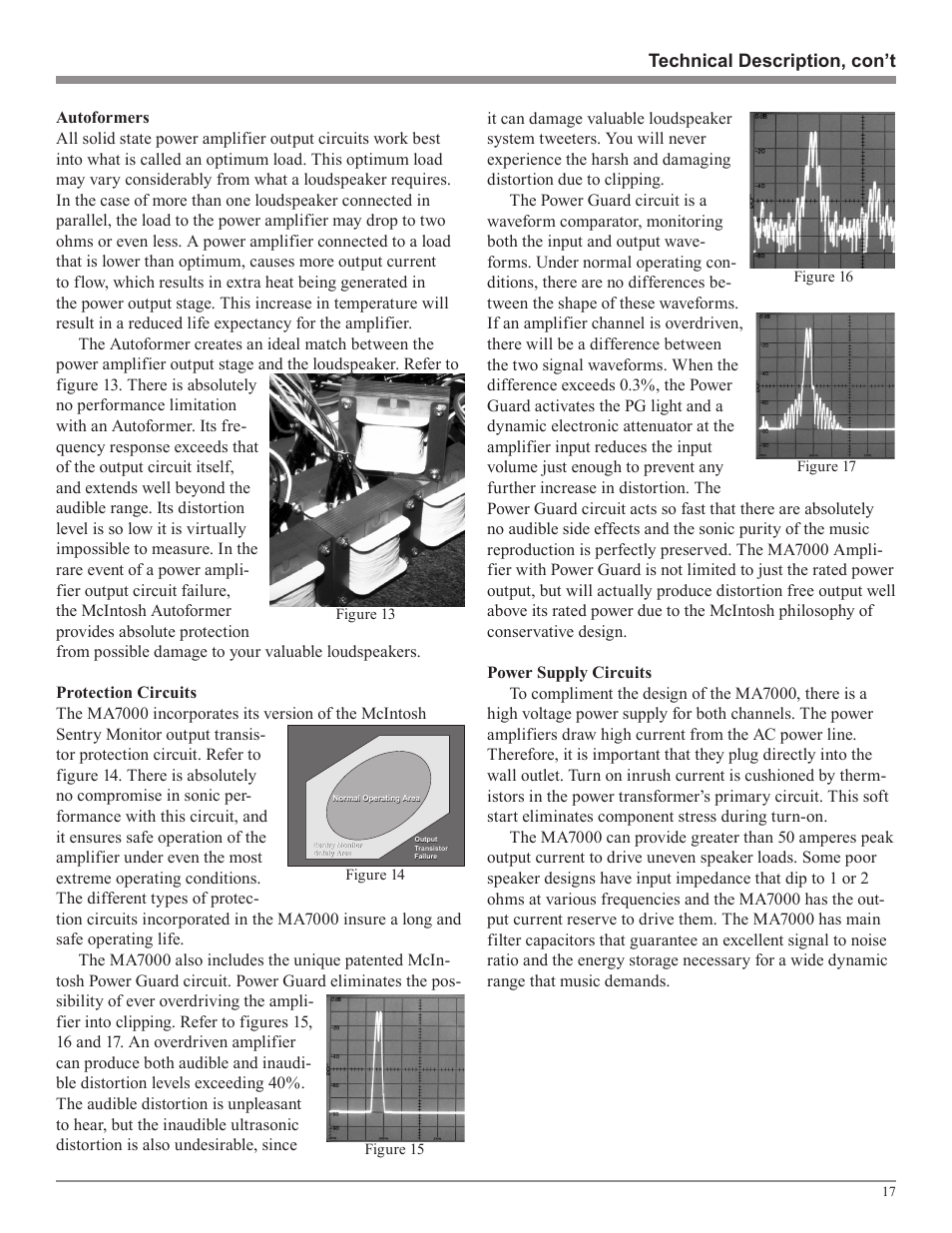 McIntosh MA7000 User Manual | Page 17 / 20