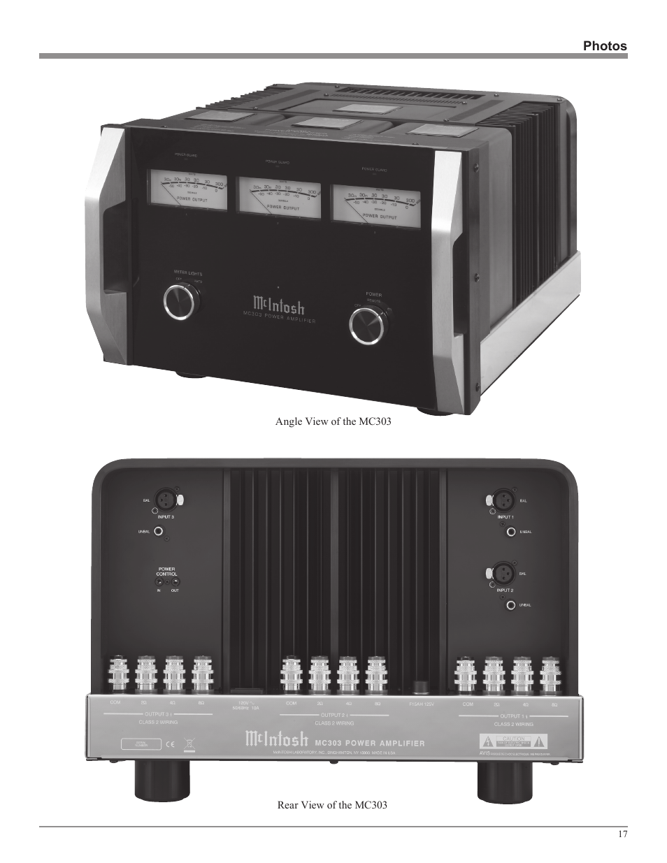 McIntosh MC303 User Manual | Page 17 / 20