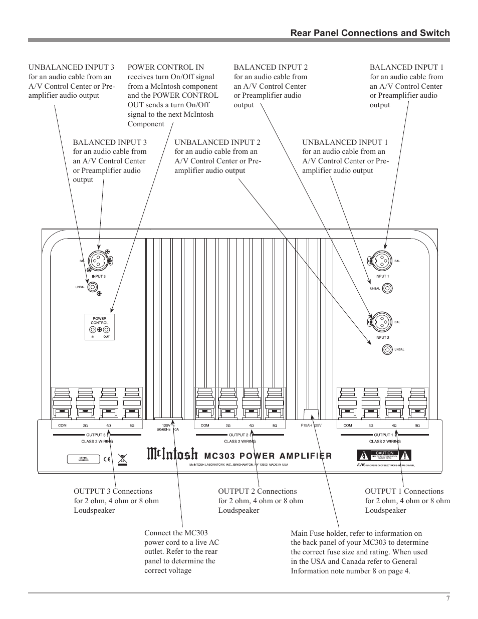 McIntosh MC303 User Manual | Page 7 / 20