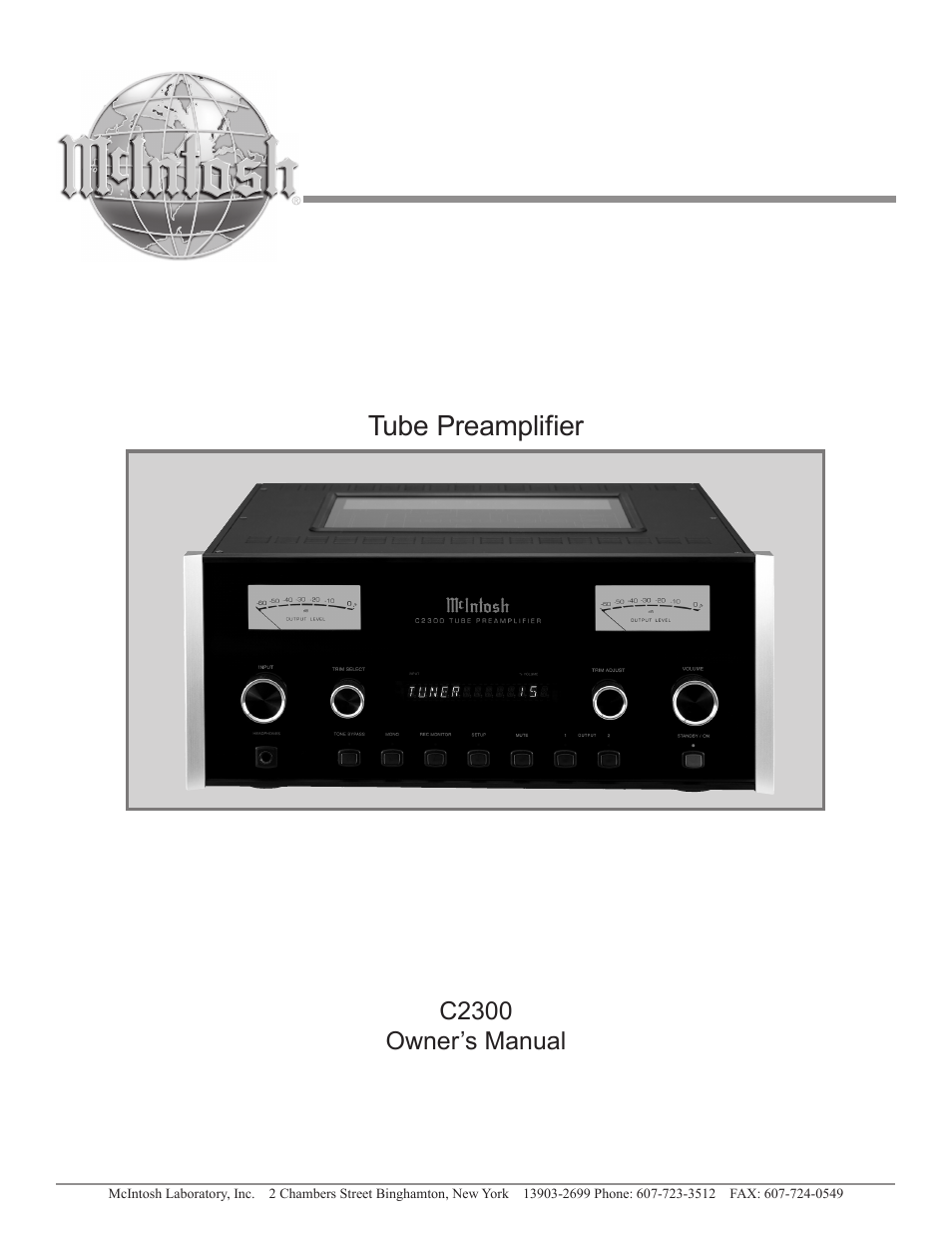 McIntosh C2300 User Manual | 24 pages