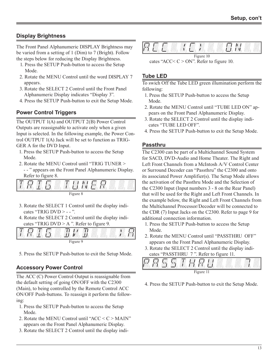 McIntosh C2300 User Manual | Page 13 / 24