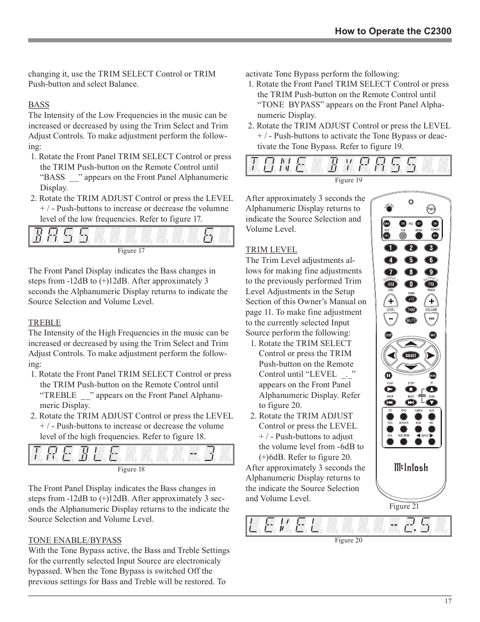 McIntosh C2300 User Manual | Page 17 / 24