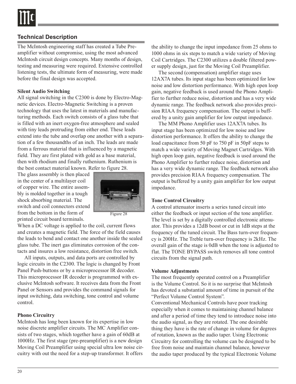 McIntosh C2300 User Manual | Page 20 / 24