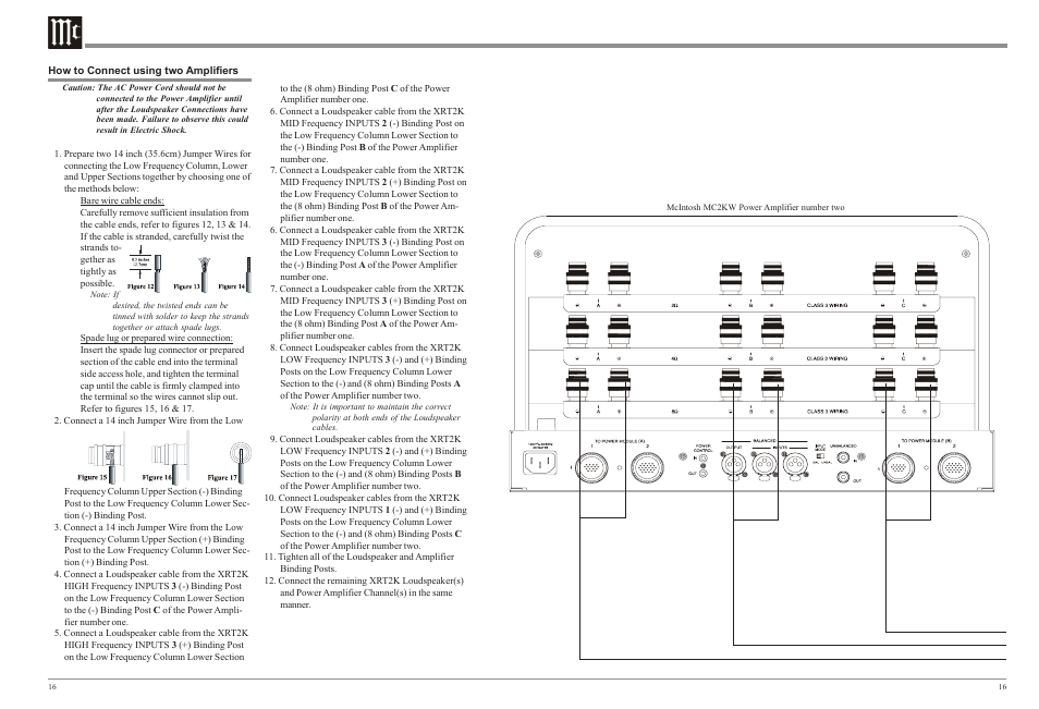 McIntosh XRT2K User Manual | Page 16 / 24