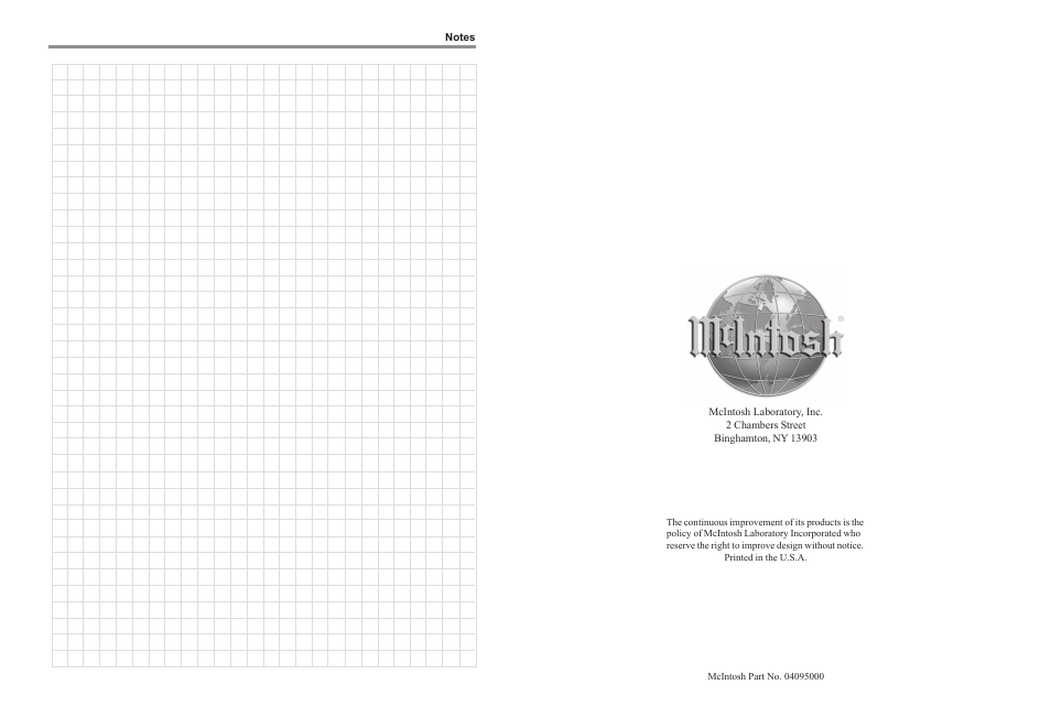 McIntosh XRT2K User Manual | Page 24 / 24