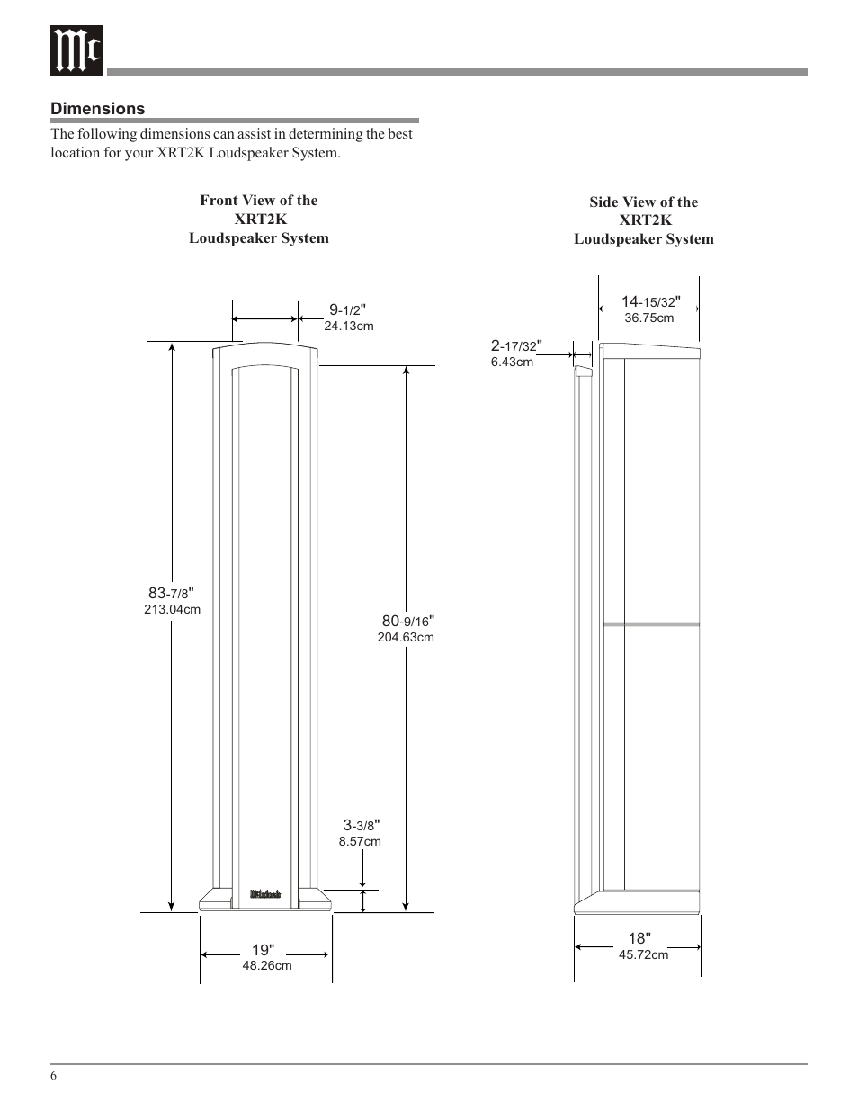 McIntosh XRT2K User Manual | Page 6 / 24