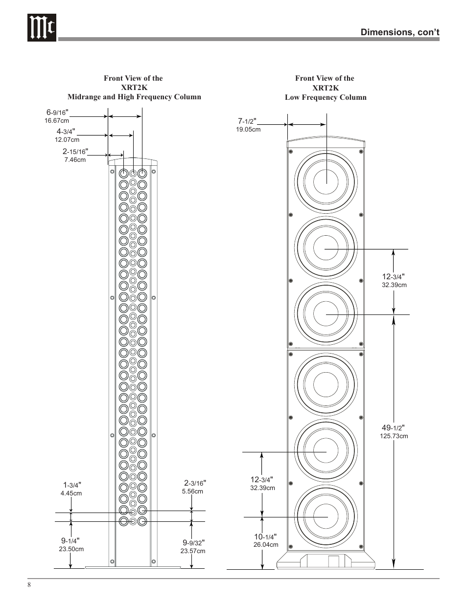 McIntosh XRT2K User Manual | Page 8 / 24