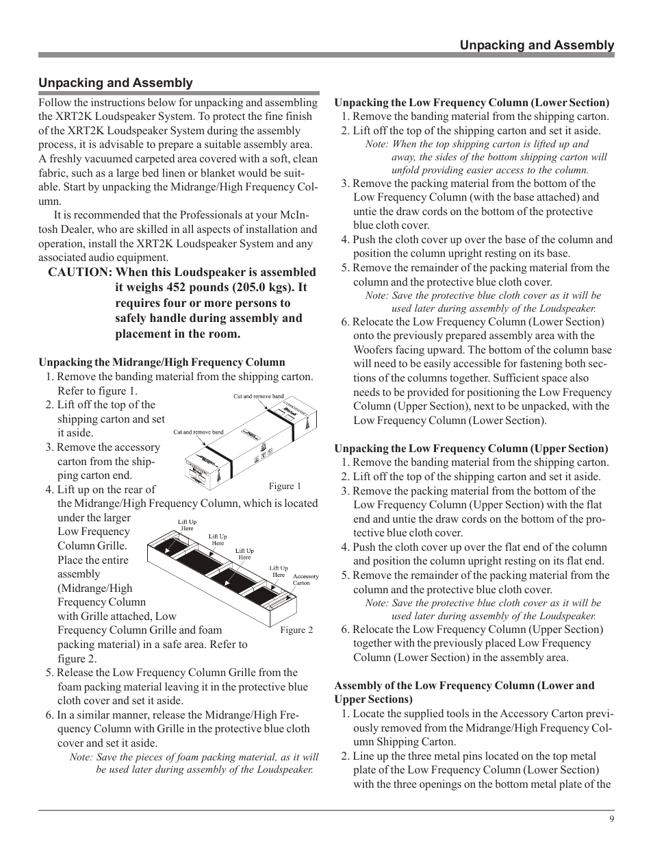 McIntosh XRT2K User Manual | Page 9 / 24