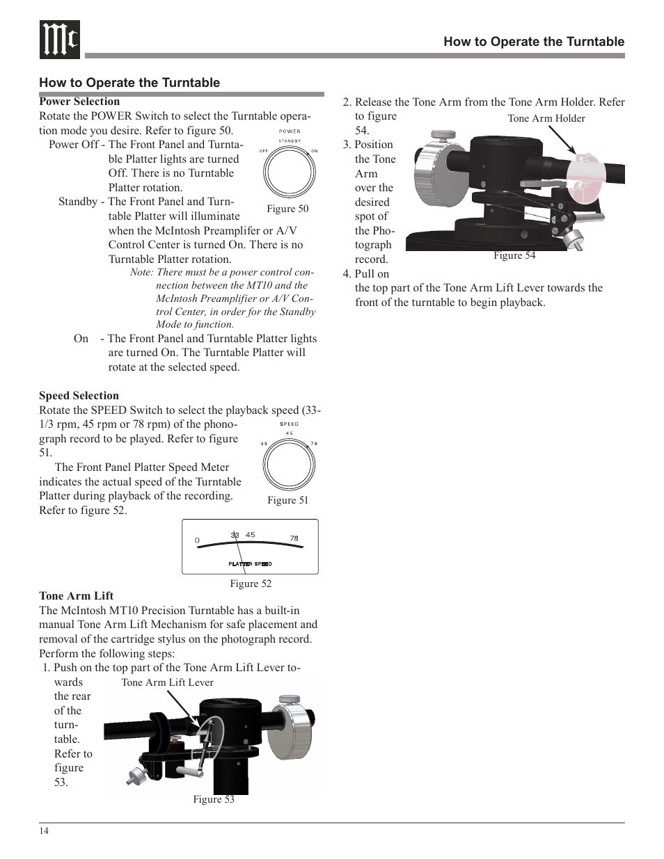 McIntosh MT10 User Manual | Page 14 / 20