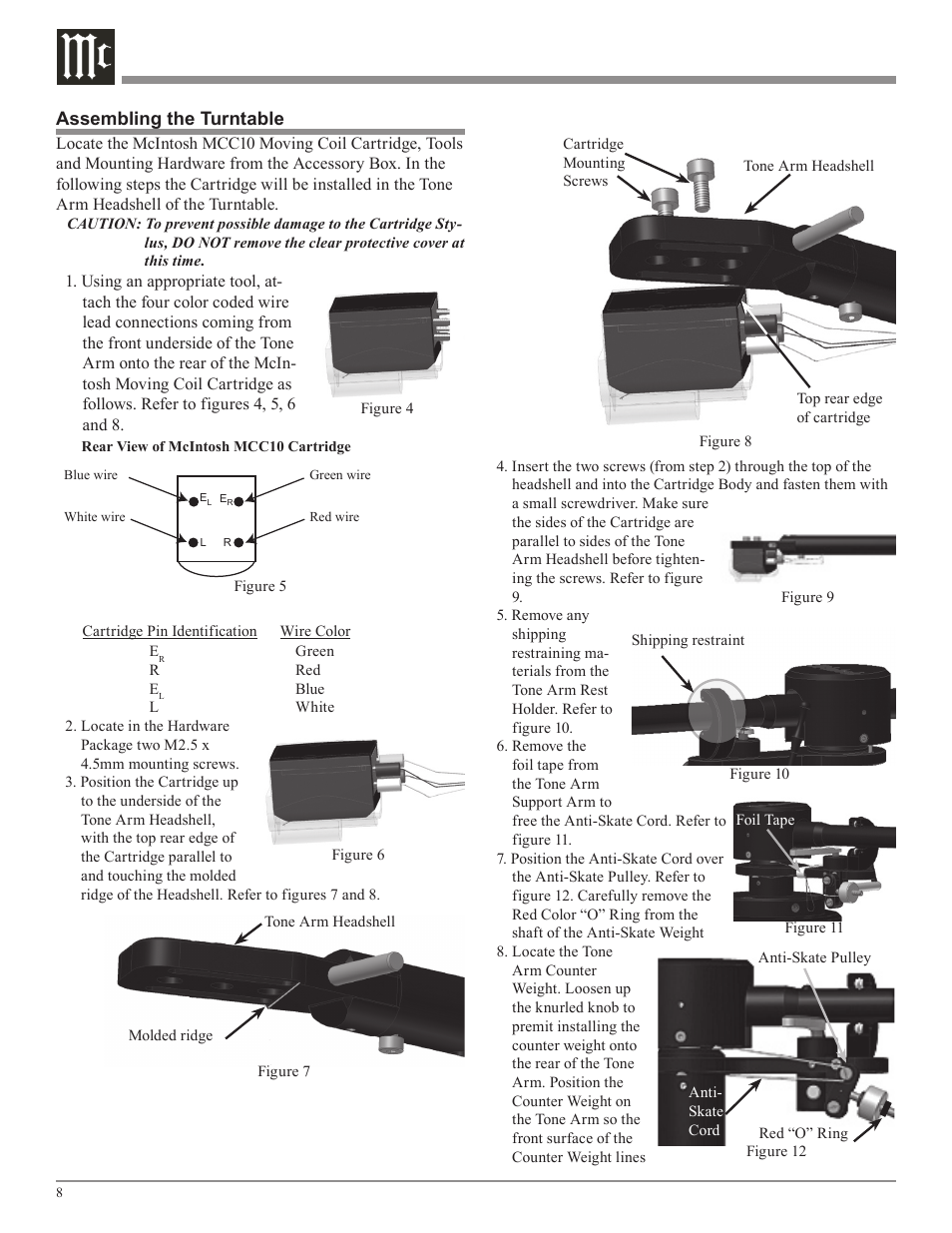 McIntosh MT10 User Manual | Page 8 / 20