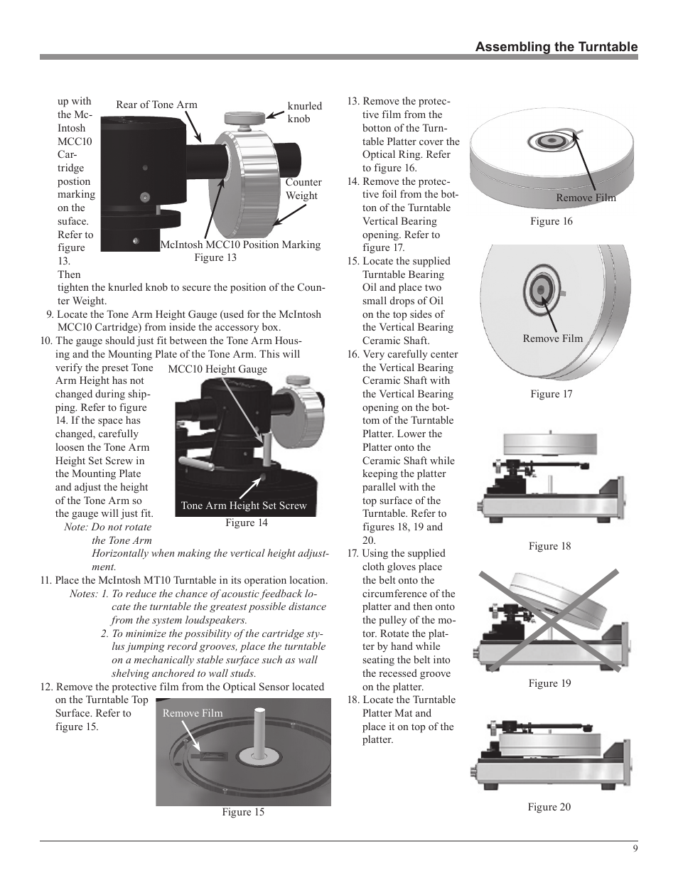 McIntosh MT10 User Manual | Page 9 / 20