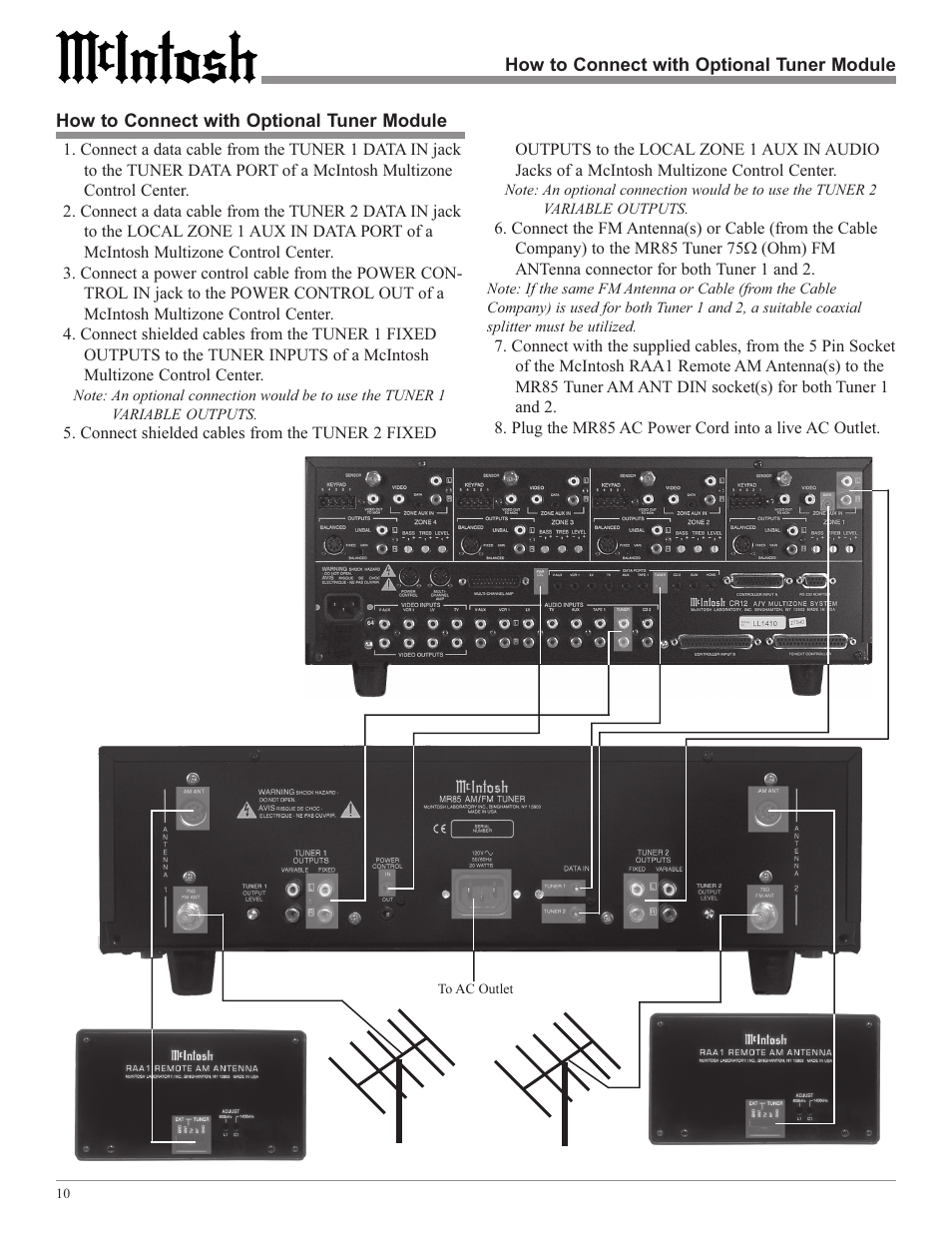 McIntosh M85 User Manual | Page 10 / 20