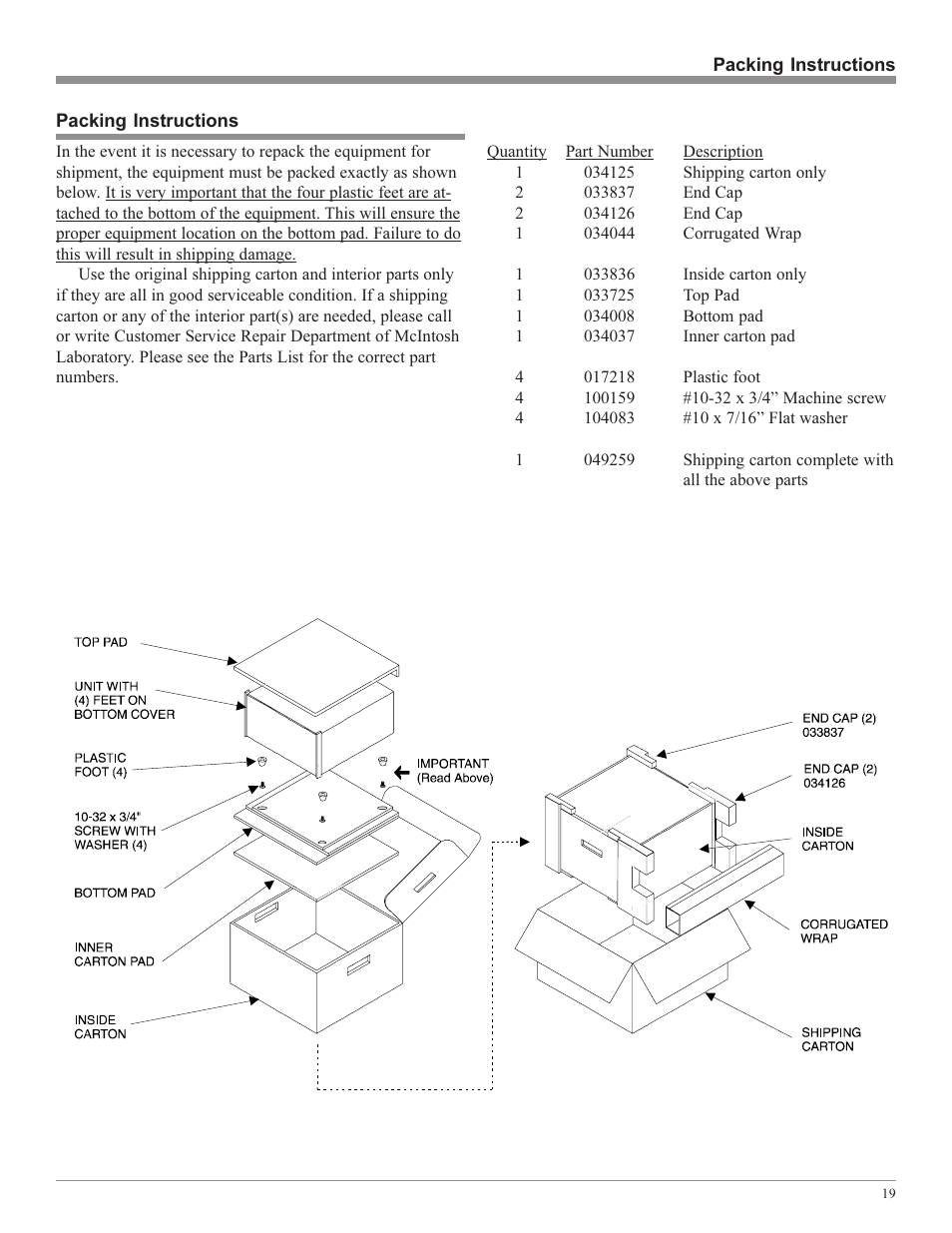 McIntosh M85 User Manual | Page 19 / 20