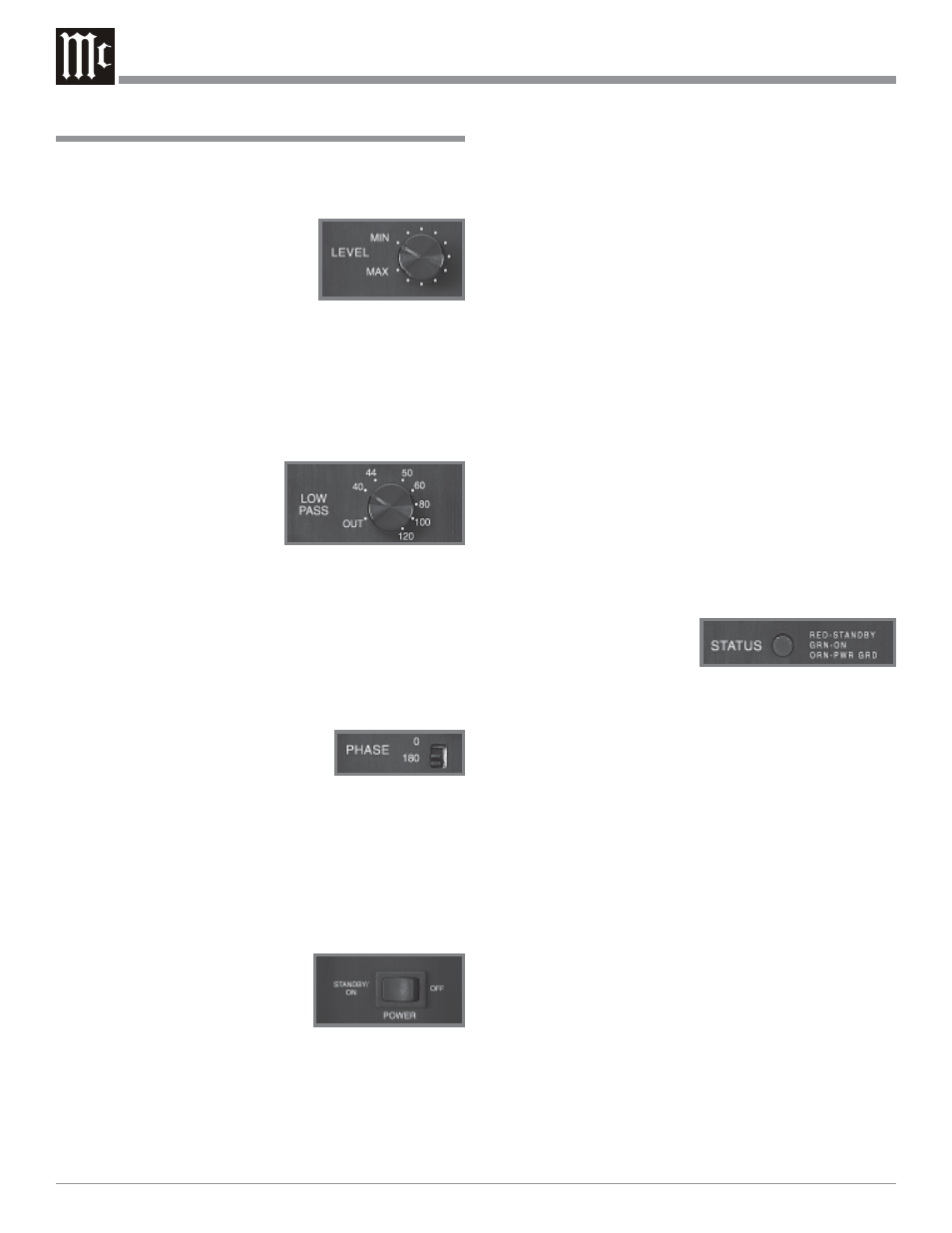 McIntosh XLS112 User Manual | Page 12 / 16