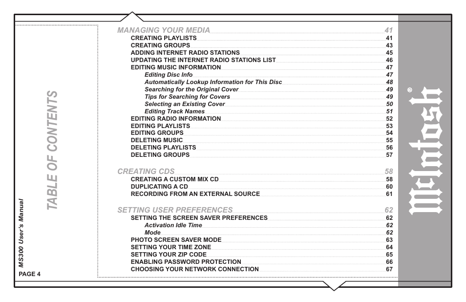 McIntosh MS300 User Manual | Page 8 / 110