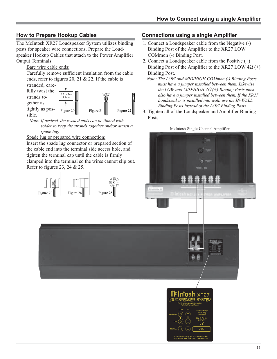 McIntosh XR27 User Manual | Page 11 / 16