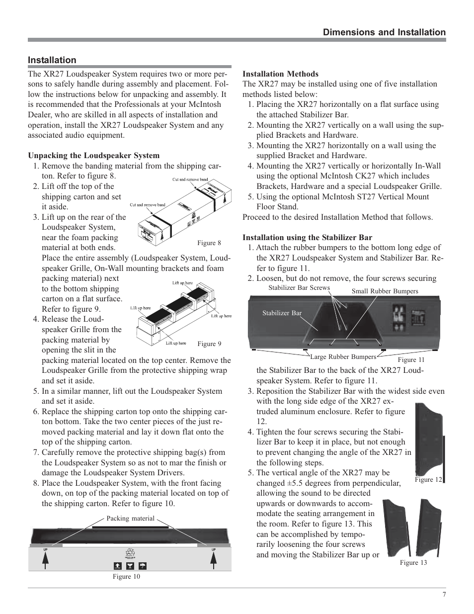 McIntosh XR27 User Manual | Page 7 / 16