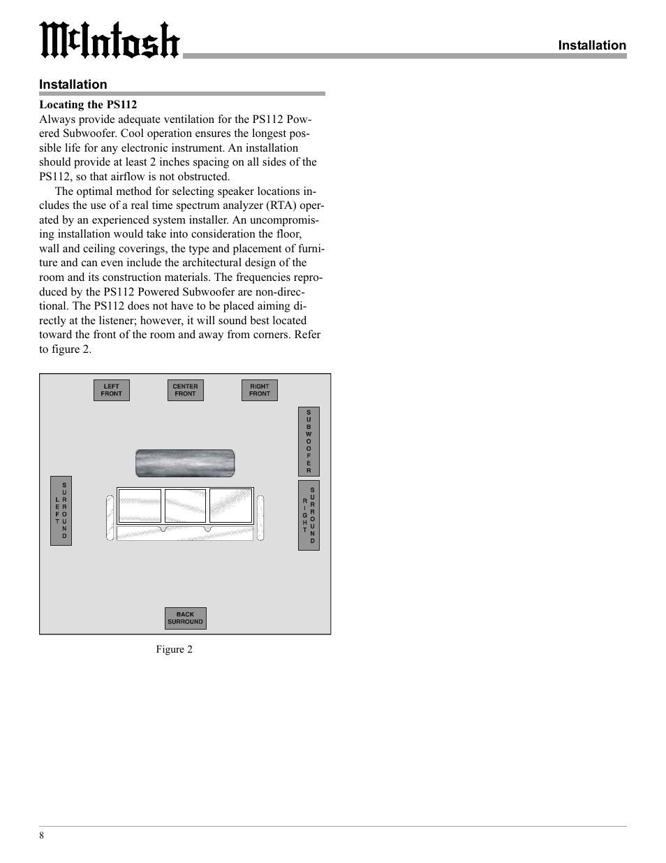 McIntosh PS112 User Manual | Page 8 / 20