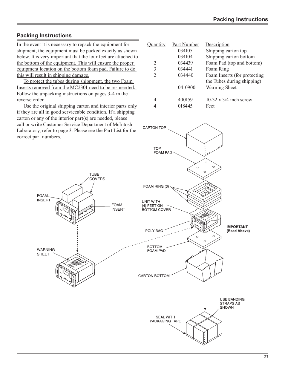 McIntosh MC2301 User Manual | Page 23 / 24