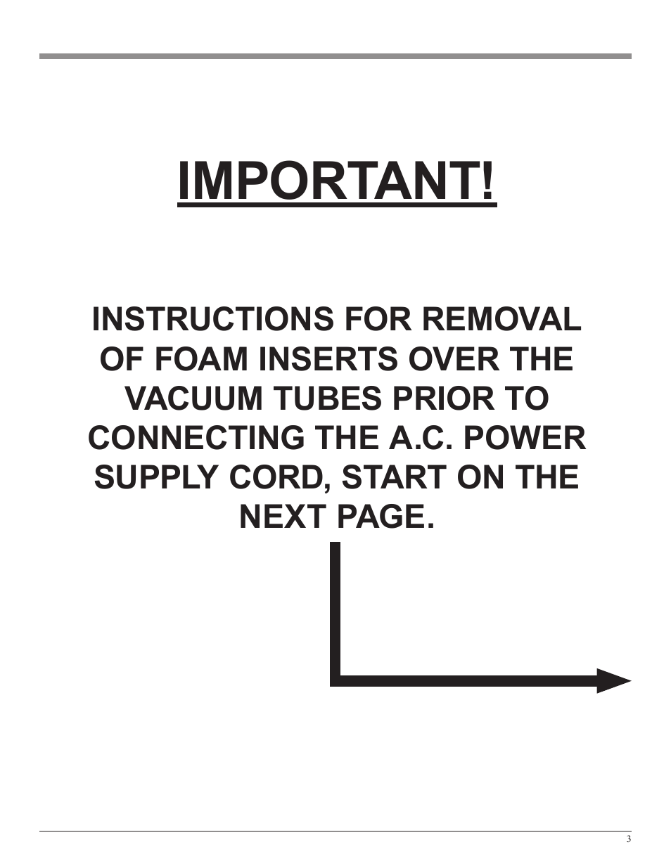 Important | McIntosh MC2301 User Manual | Page 3 / 24