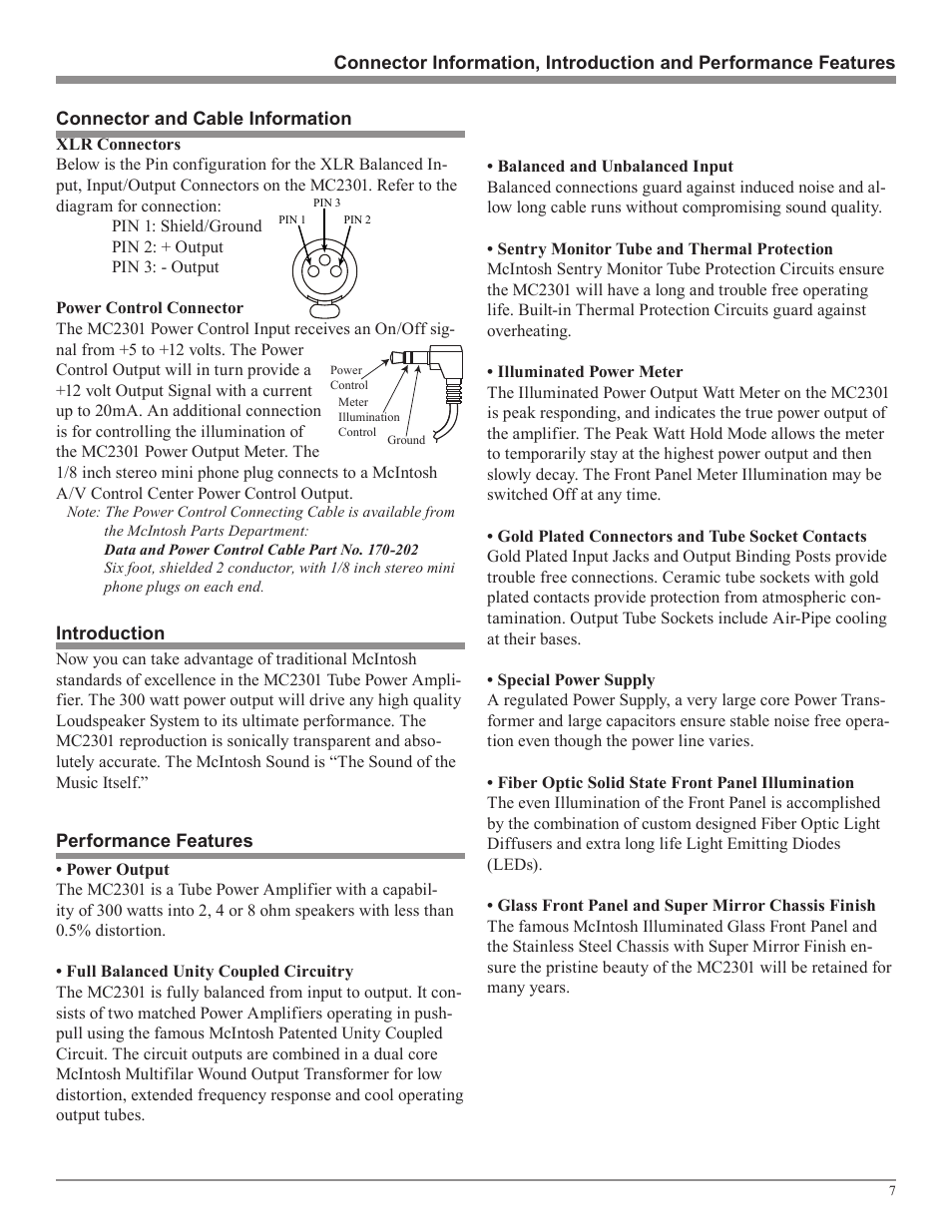 McIntosh MC2301 User Manual | Page 7 / 24