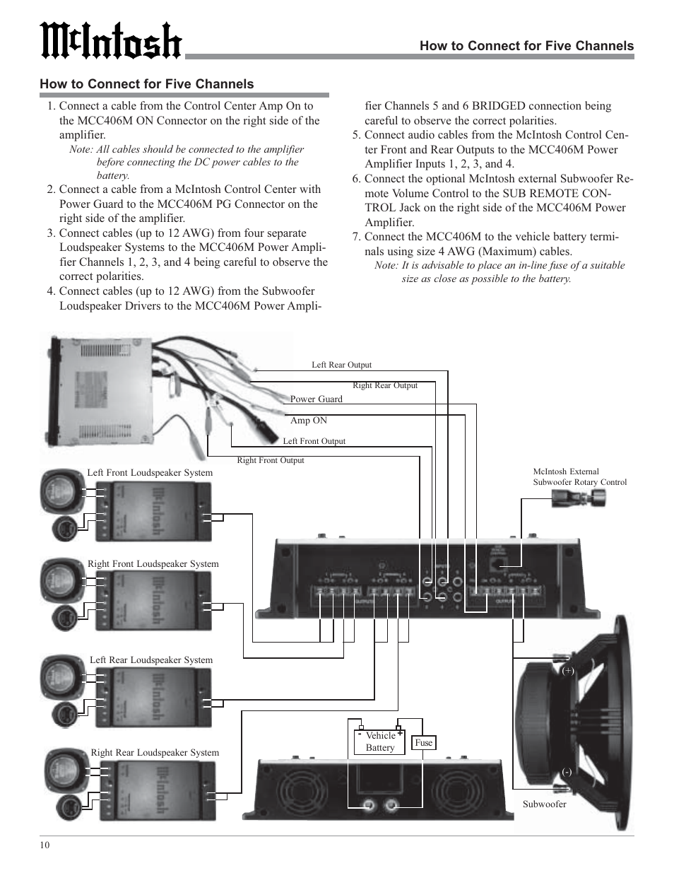 McIntosh MCC406M User Manual | Page 10 / 24