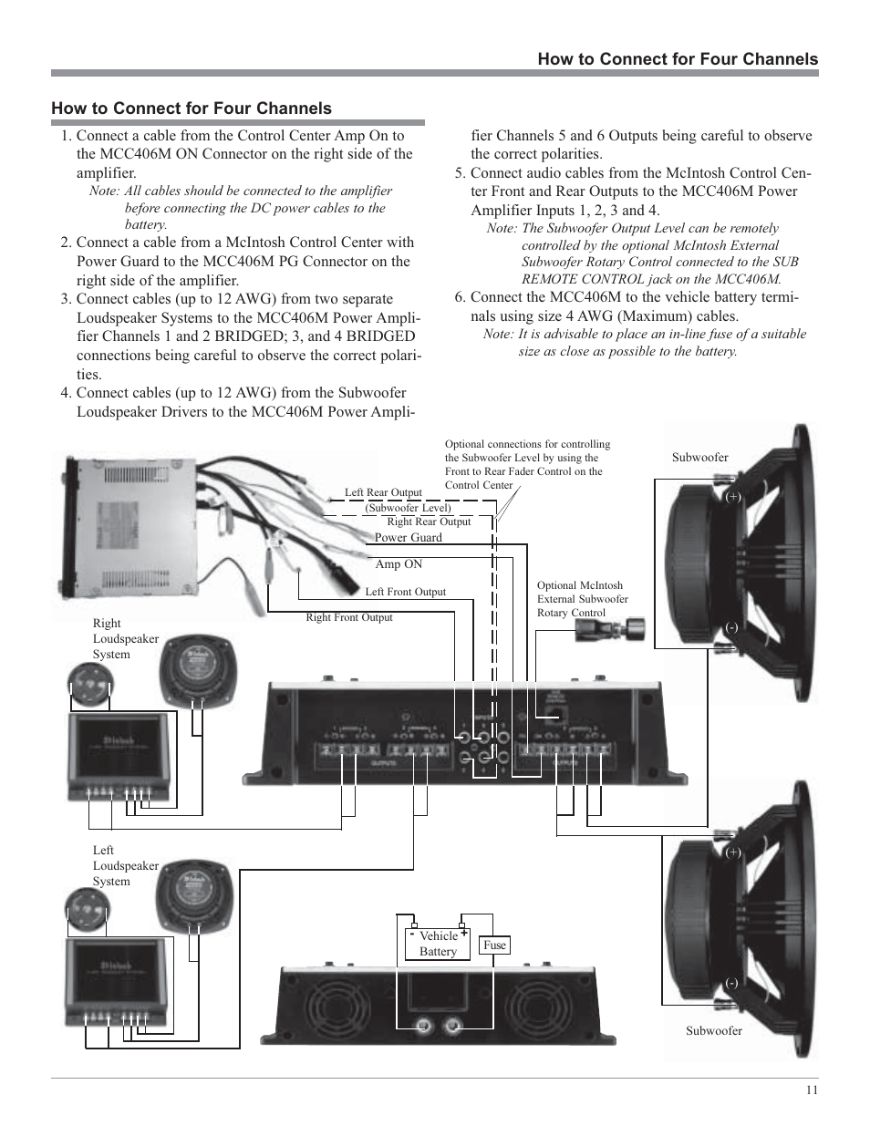 McIntosh MCC406M User Manual | Page 11 / 24