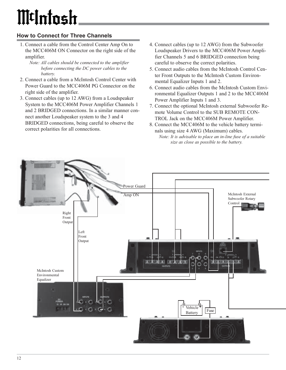 McIntosh MCC406M User Manual | Page 12 / 24