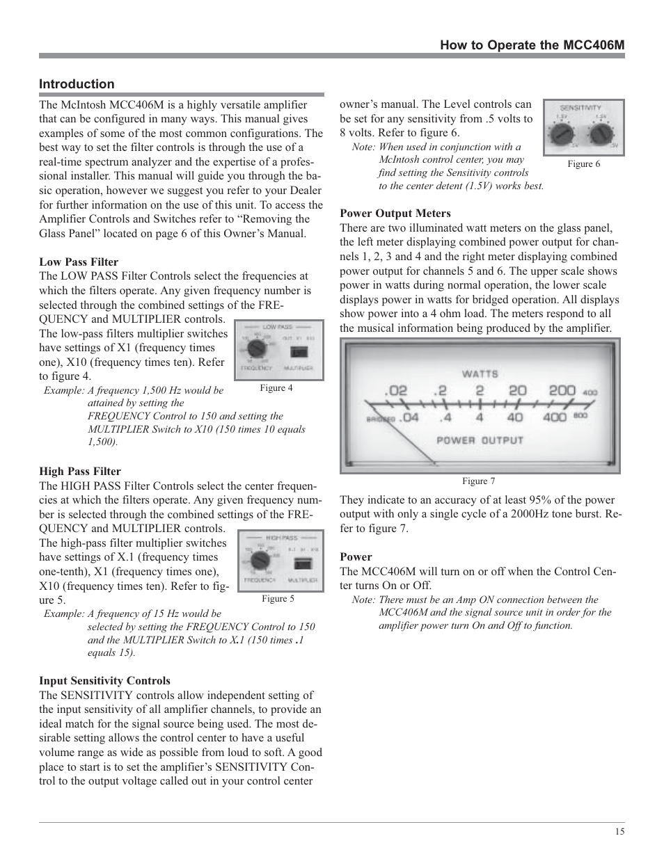 McIntosh MCC406M User Manual | Page 15 / 24