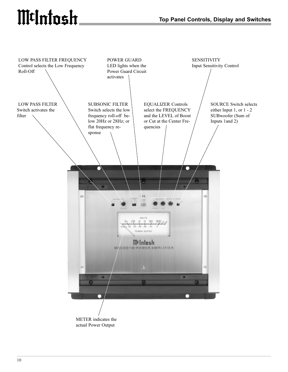 McIntosh MCC301M User Manual | Page 10 / 16