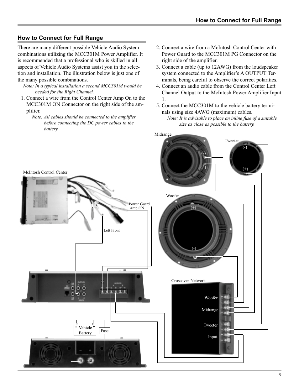 McIntosh MCC301M User Manual | Page 9 / 16