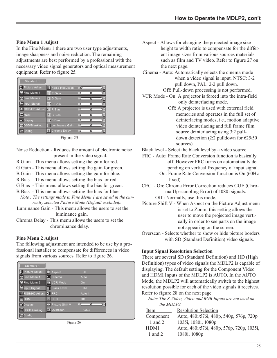 How to operate the mdlp2, con’t | McIntosh MDLP2 User Manual | Page 25 / 32