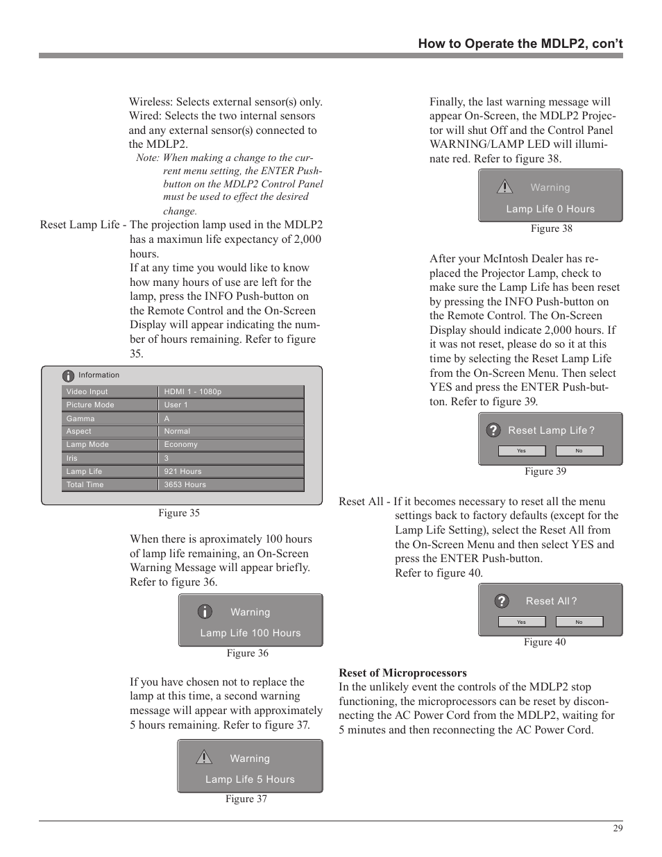 McIntosh MDLP2 User Manual | Page 29 / 32